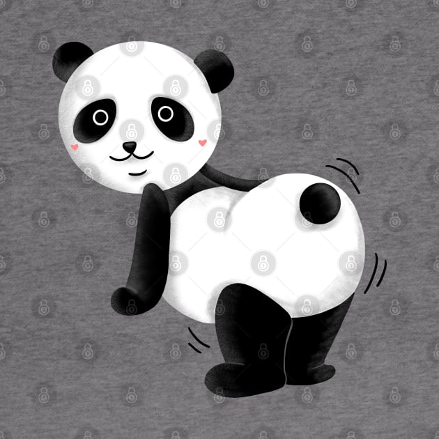 Panda Twerking by Lizzamour